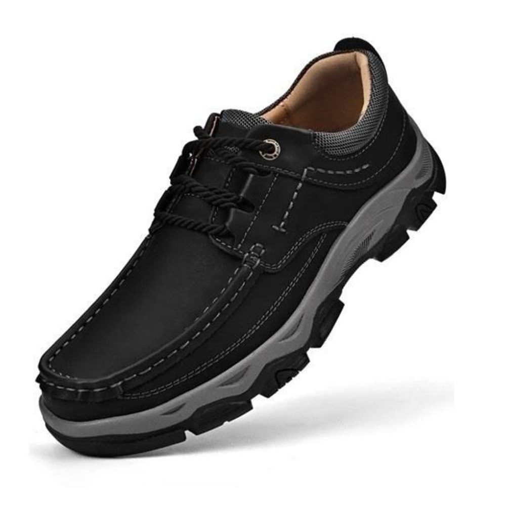 Dr. Scholls Mens Black Moc Toe Loafers Comfort Casual Shoes Lace Up Size 11.5